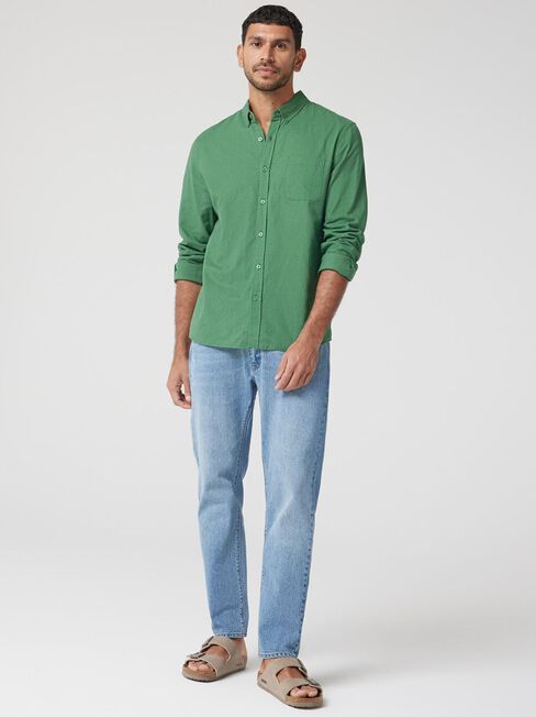 LS Brody Textured Shirt, Pine, hi-res